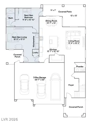 1288 Ventura Cliffs Avenue, Henderson, NV 89012 Floor Plan