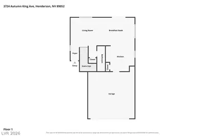 3724 Autumn King Avenue Floor Plan