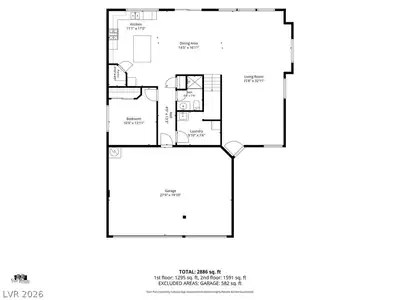 9712 Running Rabbit Street, Las Vegas, NV 89143 Floor Plan