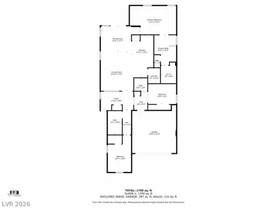 4482 Brasada Ranch Court, North Las Vegas, NV 89031 Floor Plan