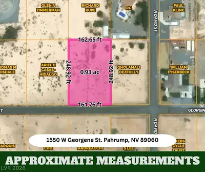 1550 Georgene Street, Pahrump, NV 89060 Plat Map
