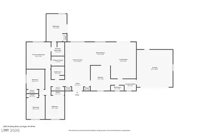 6825 West Oakey Boulevard Floor Plan