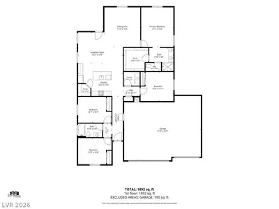 73 Hawk Avenue, Pahrump, NV 89060 Floor Plan