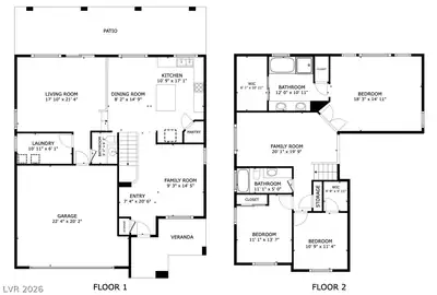 9570 Newton Grove Court, Las Vegas, NV 89148 Floor Plan
