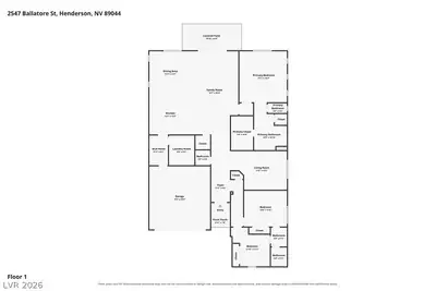 2547 Ballatore Street, Henderson, NV 89044 Floor Plan