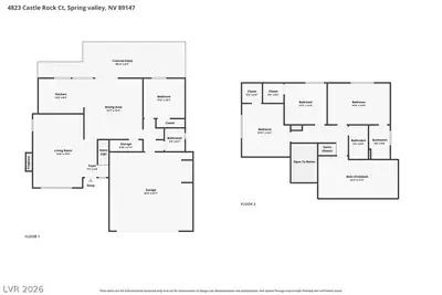 4823 Castle Rock Court, Las Vegas, NV 89147 Floor Plan