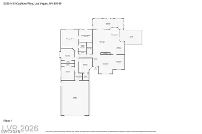 5325 North El Capitan Way Floor Plan