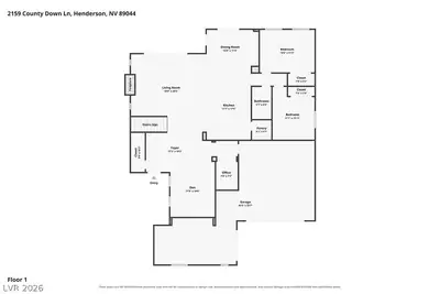 2159 County Down Lane, Henderson, NV 89044 Floor Plan