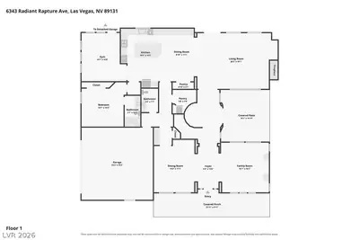6343 Radiant Rapture Avenue, Las Vegas, NV 89131 Floor Plan