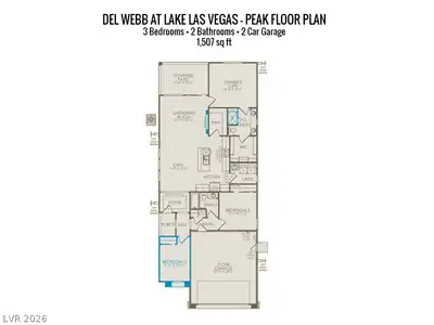 36 Stone Bluff Lane, Henderson, NV 89011 Floor Plan