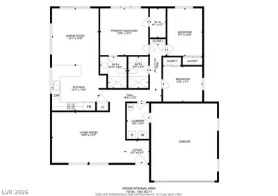 3219 Anacapa Way, Las Vegas, NV 89146 Floor Plan