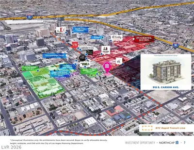 915 East Carson Avenue Aerial View