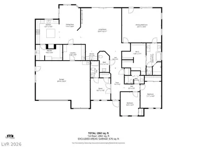 834 Waterloo Drive, Henderson, NV 89002 Floor Plan