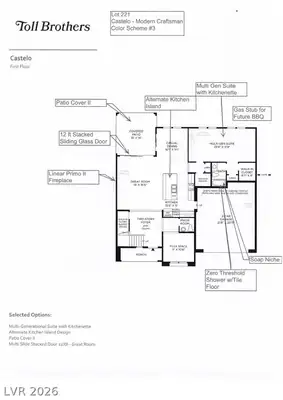 10226 Pleasant Knoll Avenue, Las Vegas, NV 89166 Floor Plan