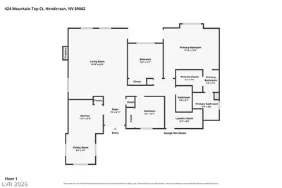 424 Mountain Top Court Floor Plan