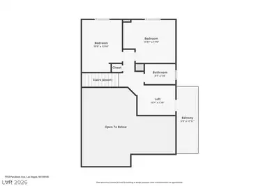 7733 Parakeet Avenue, Las Vegas, NV 89145 Floor Plan