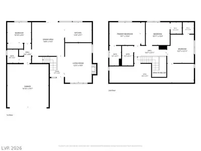 7275 Bridgeview Avenue, Las Vegas, NV 89147 Floor Plan