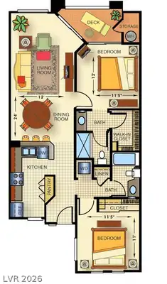 260 East Flamingo Road 234 Floor Plan