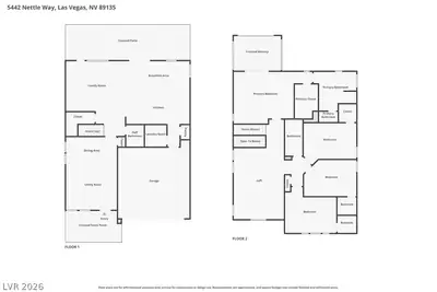 5442 Nettle Way, Las Vegas, NV 89135 Floor Plan
