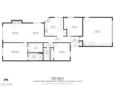3009 Plaza De Rosa, Las Vegas, NV 89102 Floor Plan