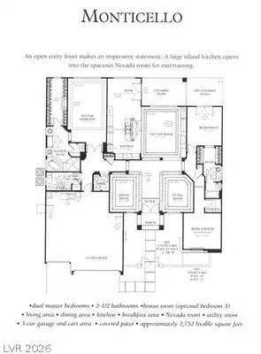 2849 Foxtail Creek Avenue, Henderson, NV 89052 Floor Plan