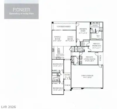 3936 Snow Fawn Avenue, North Las Vegas, NV 89084 Floor Plan