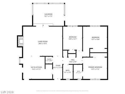 5412 Del Monte Avenue, Las Vegas, NV 89146 Floor Plan
