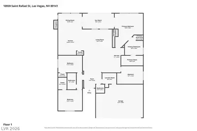 10939 Saint Rafael Street Floor Plan