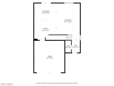 5612 Hill Cliff Court, North Las Vegas, NV 89031 Floor Plan