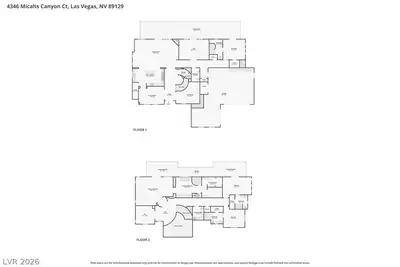 4346 Micahs Canyon Court, Las Vegas, NV 89129 Floor Plan