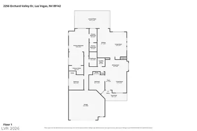 2256 Orchard Valley Drive Floor Plan