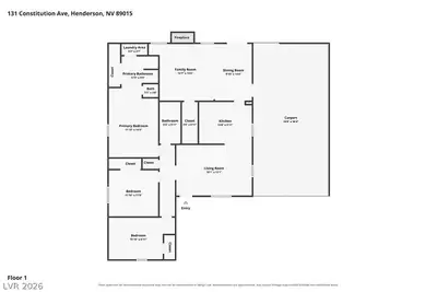 131 Constitution Avenue Floor Plan