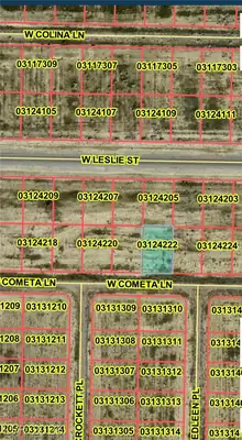 1280 West Cometa Lane Plat Map