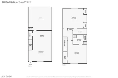 1324 Rawhide Street, Las Vegas, NV 89119 Floor Plan