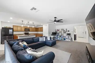 297 Bridal Veil Falls Street, Indian Springs, NV 89018 Living Room