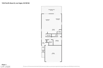 1532 Pacific Baza Street, Las Vegas, NV 89138 Floor Plan