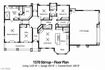 1570 Stirrup Drive, Henderson, NV 89002 Floor Plan