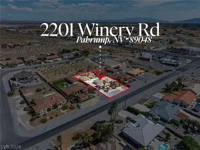 2201 Winery Road, Pahrump, NV 89048 Aerial View