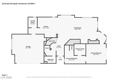 26 Strada Principale, Henderson, NV 89011 Floor Plan