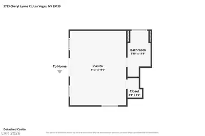 3783 Cheryl Lynne Court, Las Vegas, NV 89139 Floor Plan