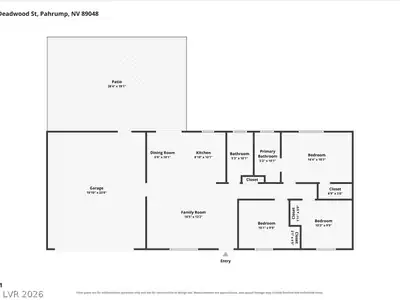 2891 Deadwood Street, Pahrump, NV 89048 Floor Plan