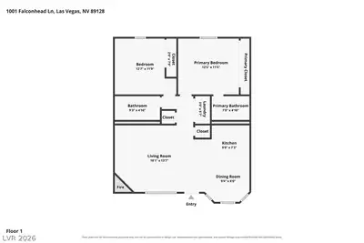 1001 Falconhead Lane 102 Floor Plan
