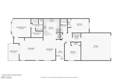 156 Pioneer Peak Place, Las Vegas, NV 89138 Floor Plan