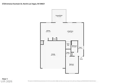 5729 Artesia Fountain Street Floor Plan