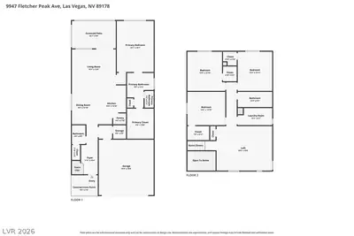 9947 Fletcher Peak Avenue Floor Plan