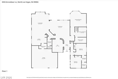 6552 Arrowbear Lane Floor Plan
