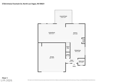 5726 Artesia Fountain Street Floor Plan