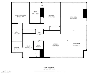 4471 Dean Martin Drive 810 Floor Plan
