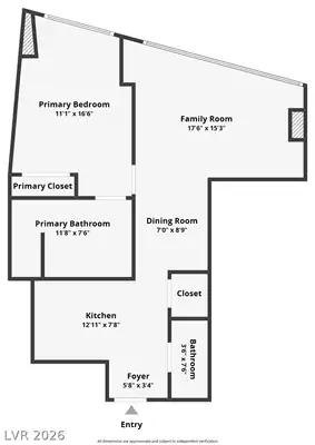 4525 Dean Martin Drive 402 Floor Plan