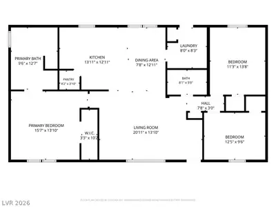 3791 West Windsong Lane Floor Plan
